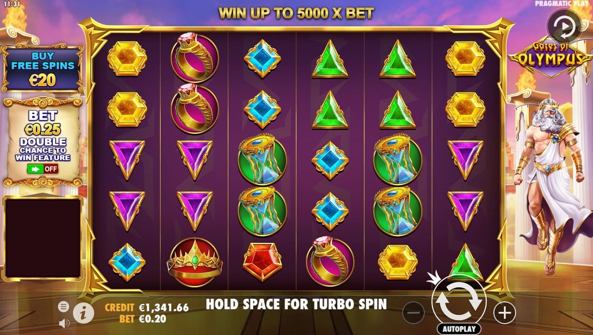 Epic Casino – skärmbild från casinots sajt