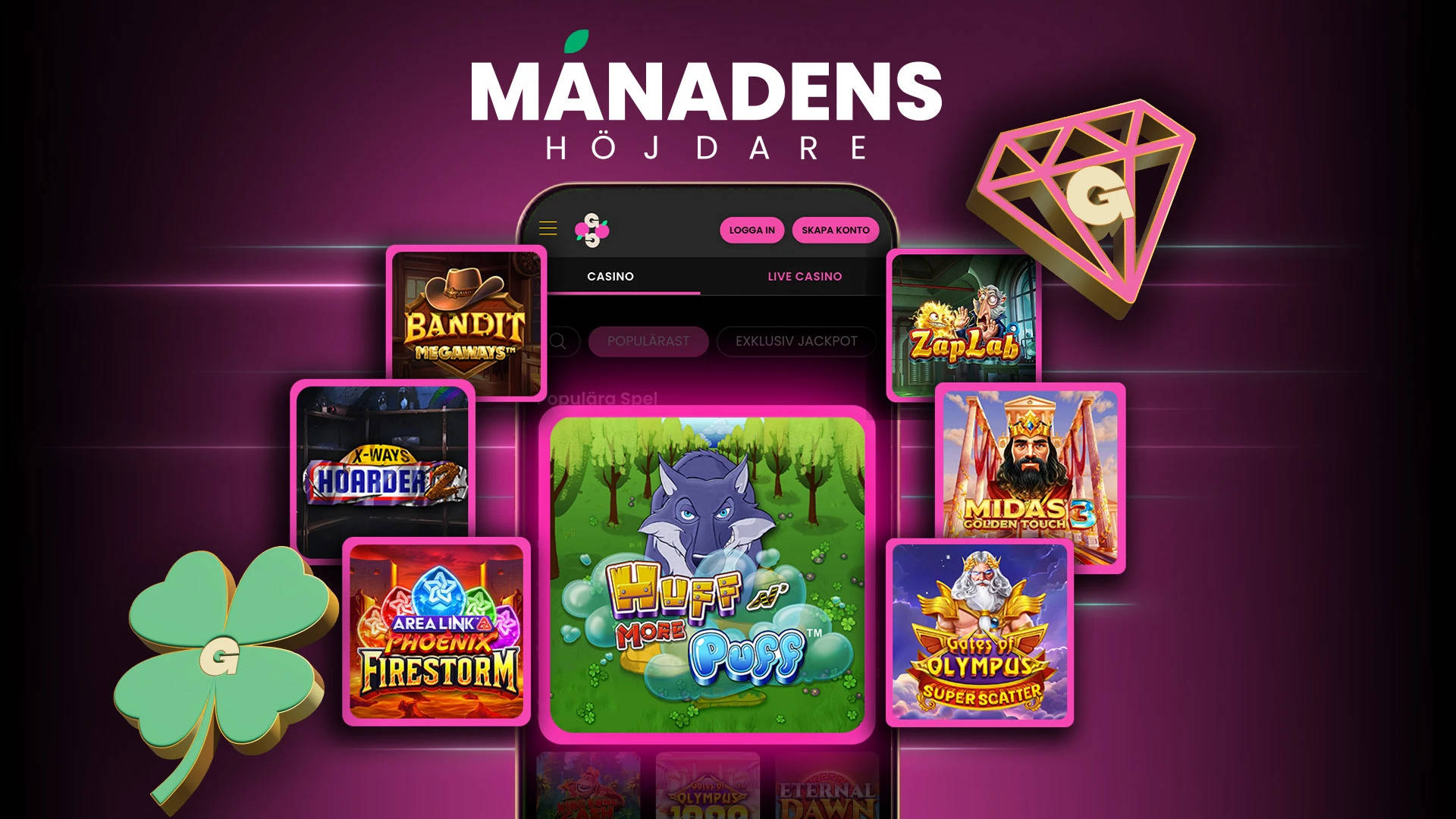 GoGo Casino – skärmbild från casinots sajt