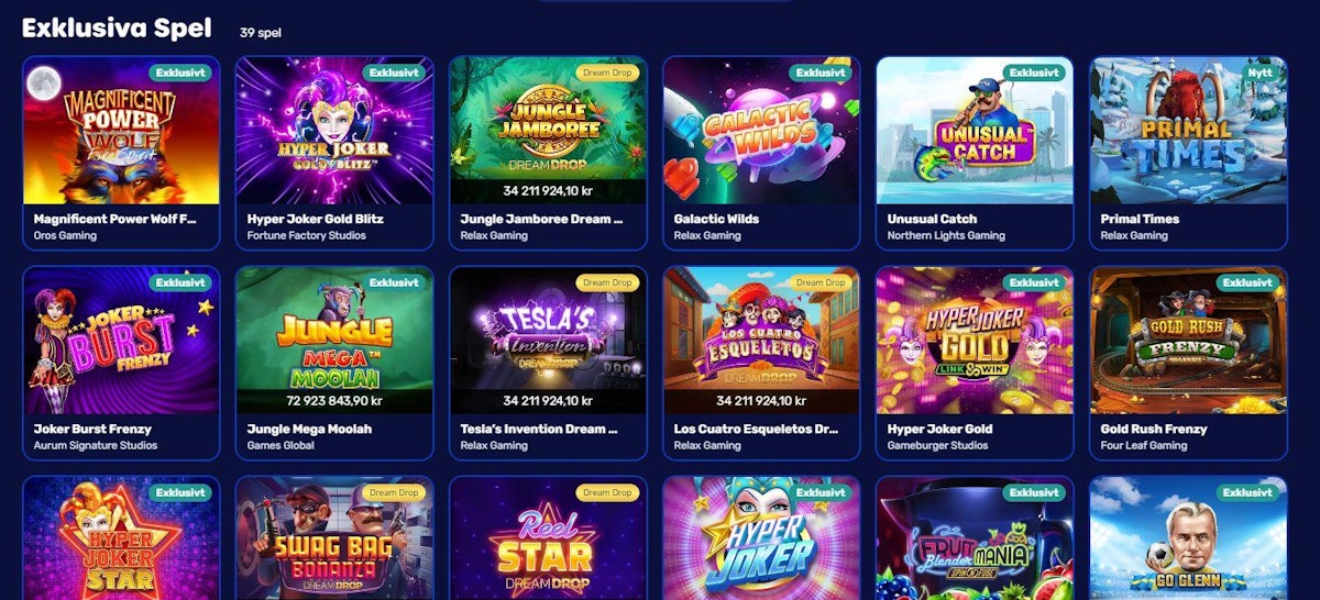 Otto Casino – skärmbild från casinots sajt