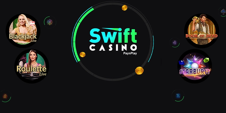 Swift Casino – skärmbild från casinots sajt