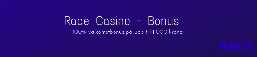 Race Casino Bonus och erbjudande just nu